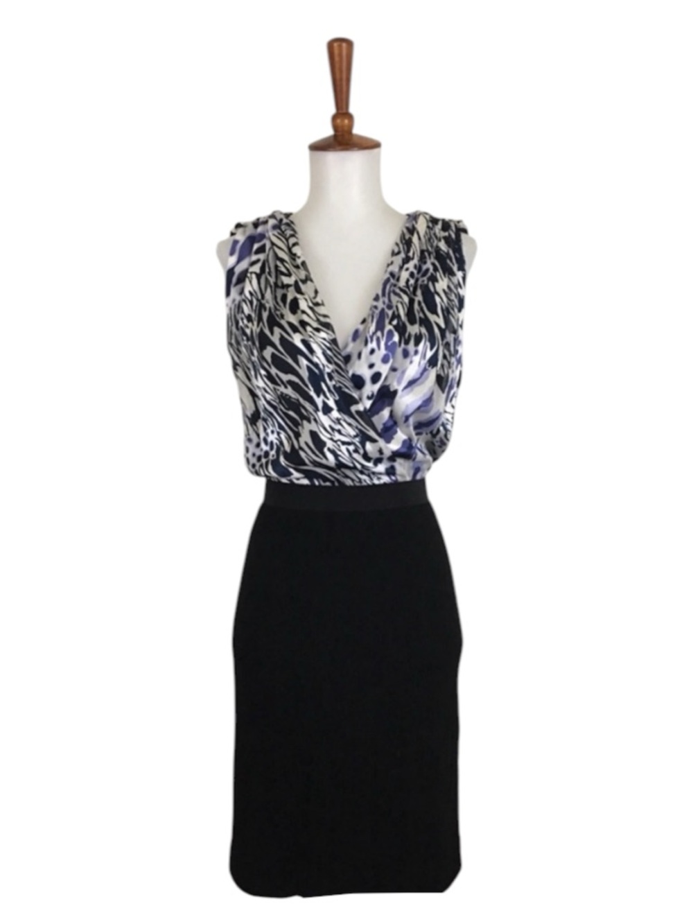 Rachel Roy‎ Collection Silk Animal Print Dress Women’s 6 Sleeveless Sheath Chic